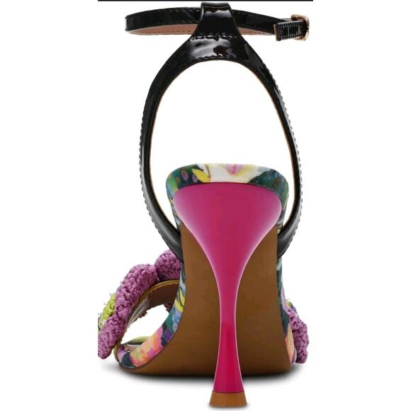 New Betsey Johnson Aimsleyy Heeled Open Toe Strappy Sandal Size US 7.5 - Picture 3 of 6